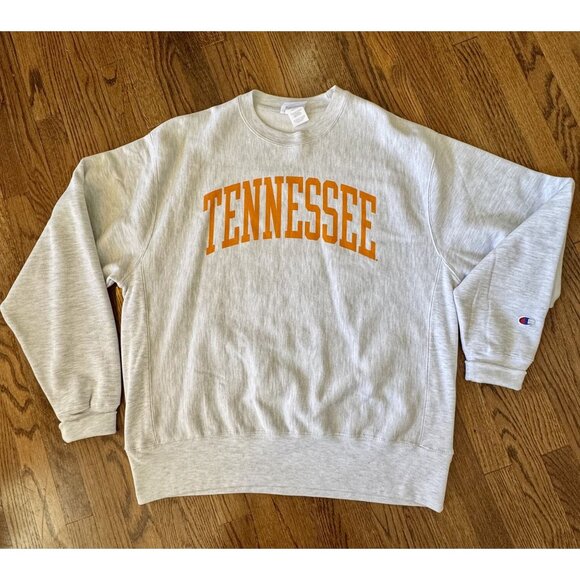 Tennessee Volunteers Champion Reverse Weave Crewneck Sweatshirt Unisex Large - Picture 1 of 3